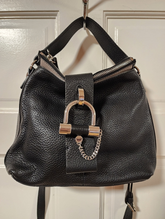 Vince Camuto Handbags - Vince Camuto Black Leather Crossbody Bag, Elegant Designer Handbag